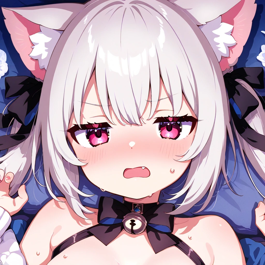 NSFW,Hololive,Shirakami Fubuki,Gray Hair,Fox ears,(Perfect hands),(Perfect Anatomy),(masterpiece),(highest quality),Embarrassed,blush,One man,(Doing sex:1.5),(orgasm:1.5),(Ecstasy face:1.5),Wide-eyed、Cross-eyed、Open your mouth、Sticking out tongue