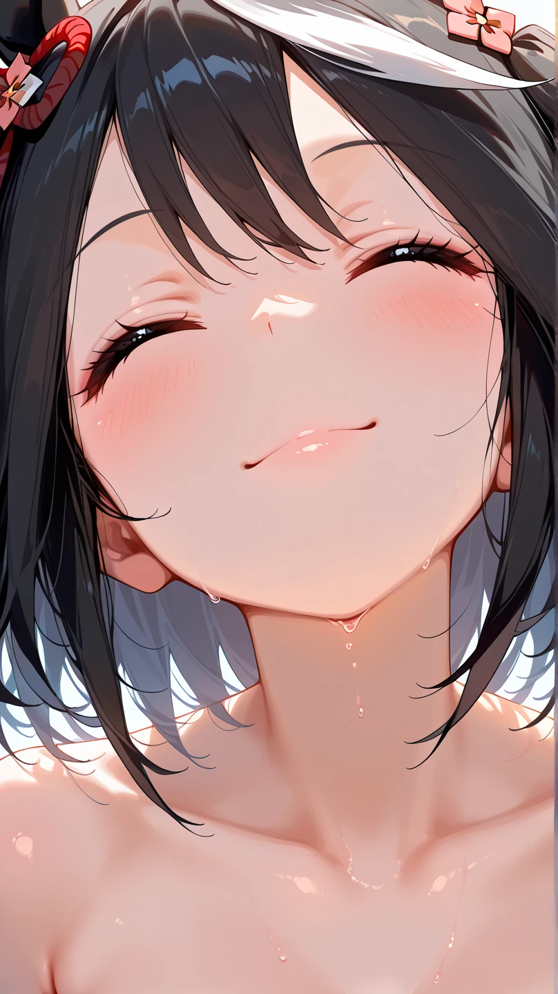 (score_9,score_8_superior,score_7_superior,)Highest quality,(Young Girl,Black Hair,Eyes,Heart Eyes.superior目遣い,Ahegao,Deepthroat,ペニス舌superior射精)Completely naked,View Viewer,barefoot,2 feet,