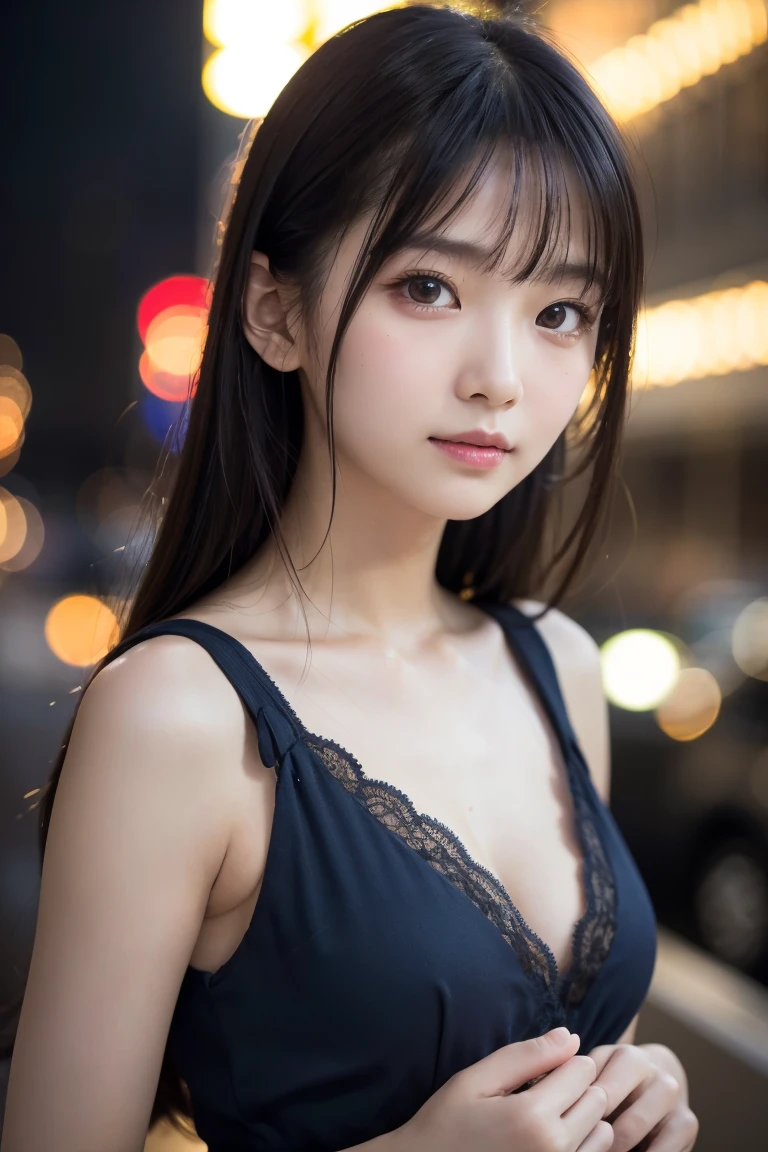 (A hyper-realistic, hight resolution), (1young girls), (extremely detailed beautiful face), Amazing face and eyes, (Best Quality:1.4), (Ultra-detailed), (extremely detailed CG unified 8k wallpaper), Highly detailed, High-definition raw color photos, Professional Photography, Realistic portrait, Amazing face and eyes, Pink eyes, (Wearing sexy lingerie:1.3), (Wearing sexy lingerie:1.2), Mini skirt, Brown hair,  depth of fields, Midnight Kabukicho (Squatting:1.1), (:1.4), (((Bokeh))), depth of fields, (View from below:1.15),