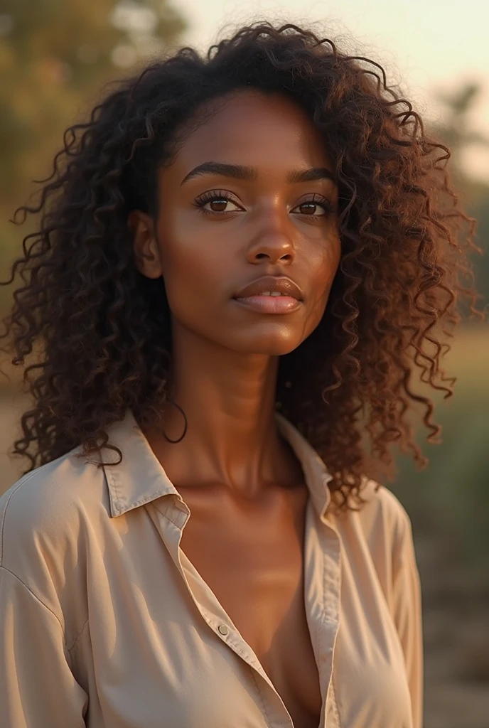 hiperealistic, fujifilm photography of a top model with brown skin with two flash --auto --s2
