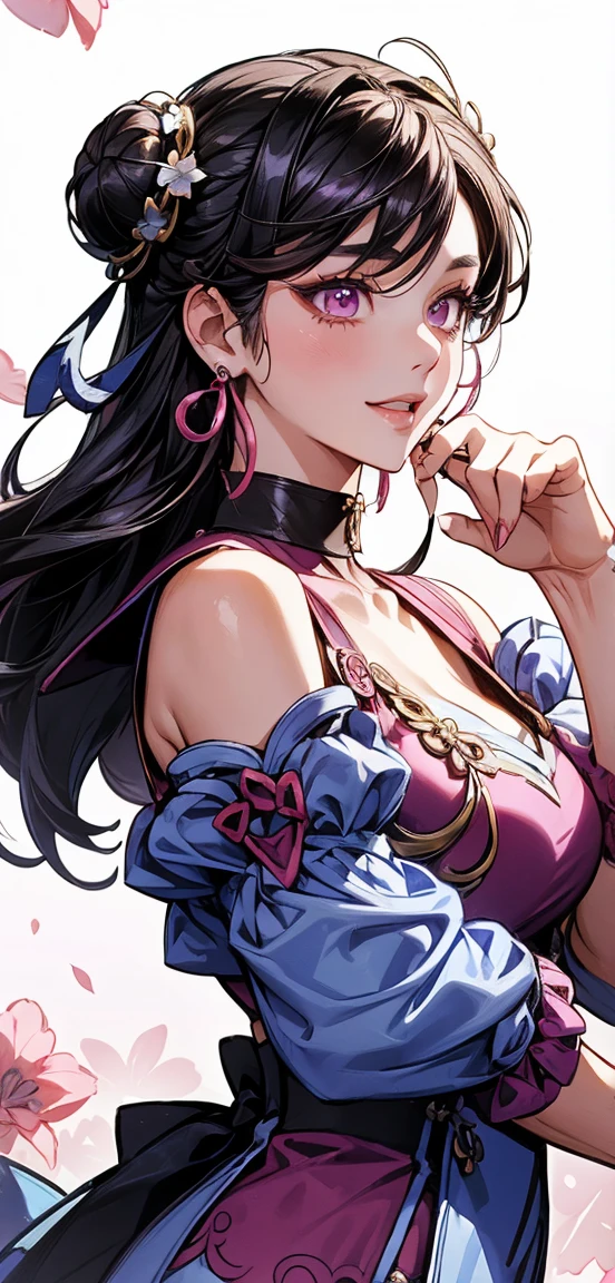 zPDXL,  <lora:Concept_Gesugao:1>, 1girl, gesugao, parted lips, evil smile,face focus, open mouth, half closed eye, boa hancock