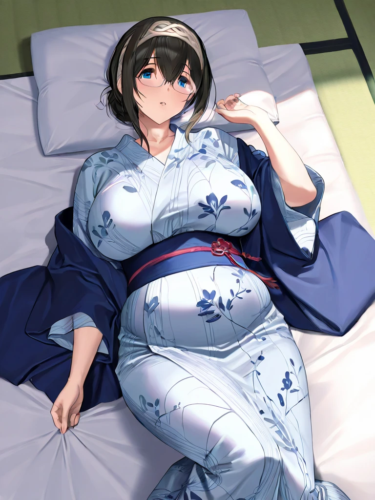 anime girl spreading legs widely on bed, hyper realistic anime, hyperrealistic,seductive anime girl, photorealistic anime girl render, 3 d anime realistic, a hyperrealistic , [ 4 k photorealism ]!!, photorealistic anime, smooth anime cg art, ultra realistic picture, oppai, [ 4 k photorealism ]!!!,(curvy body),pubic hair,(tanned skin),flower patterned yukata,black short hair,(sweaty:1.1),cleavage,lying on bed,(ahegao:1.3),(pubic hair),pov,from below,(pussy focus)