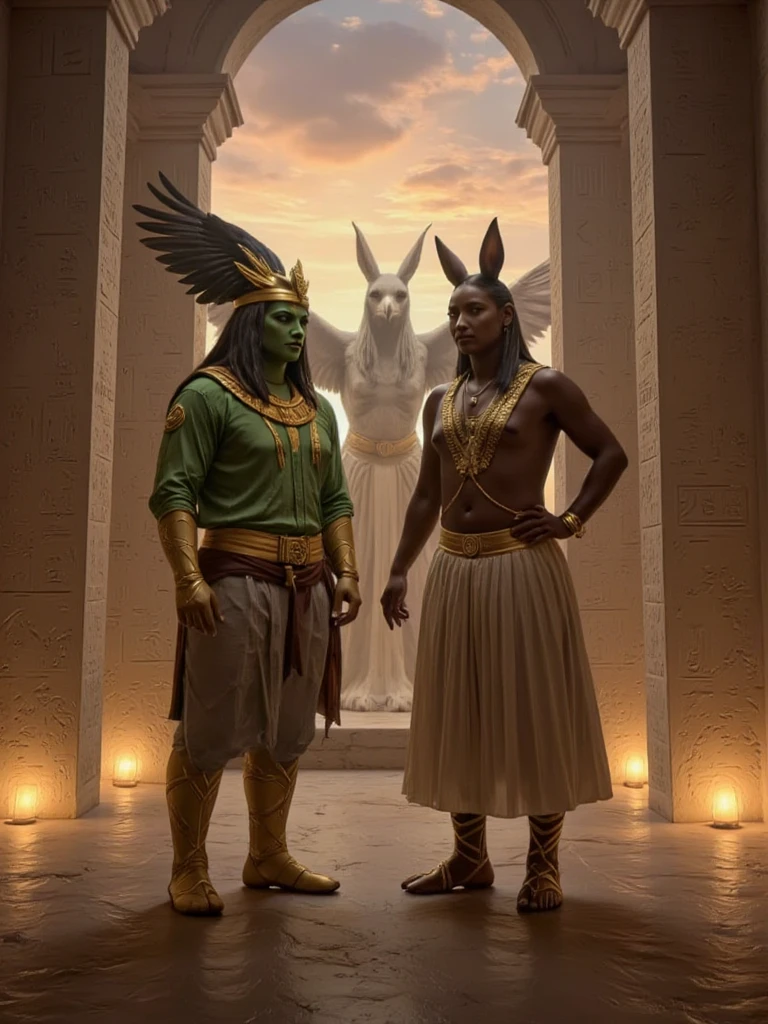 ((high qualiy)) God Anubis transformed into a Mummy.Mummy tied with old cloths. rotten teeth. Sarcophagus. Zombie Mummies. Sand swamp.