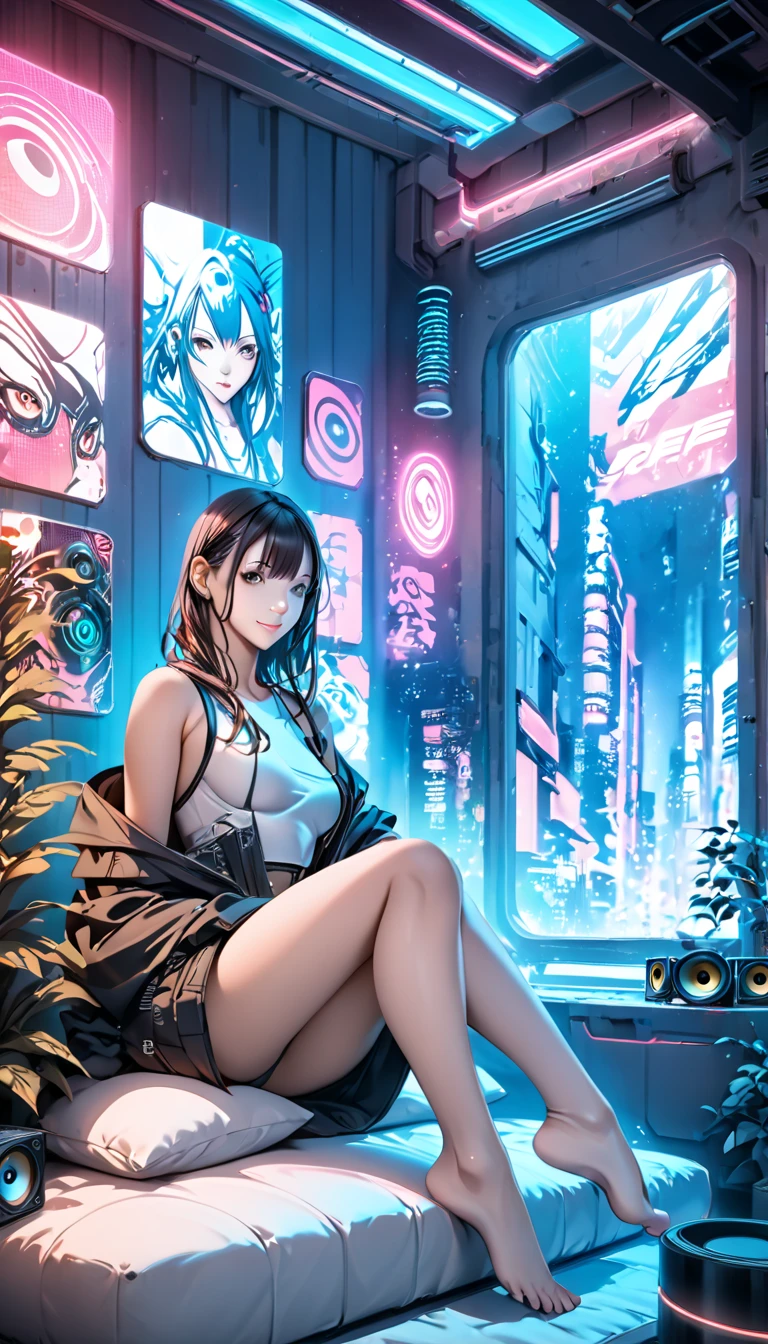 (magazine cover:1.3),ulzzang-6500, (realistic: 1.3) (original: 1.2), masterpiece, best quality, beautiful clean face, fullbody, 1girl, glitch art, (digital distortion), pixelated fragments, data corruption,colorful noise, visual chaos,contemporary aesthetics, nude, (completely nude), nsfw, large breasts