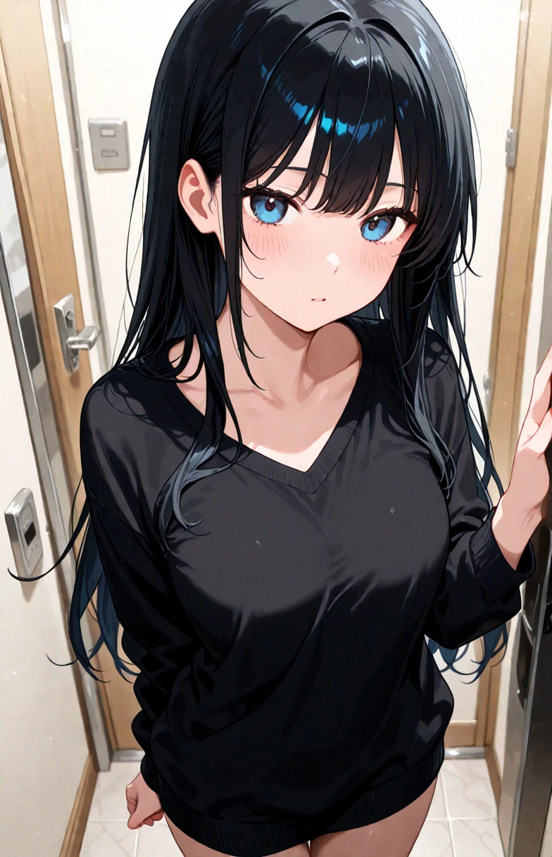 Lightly dressed woman
