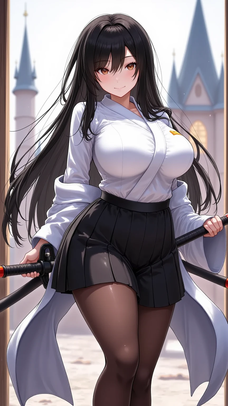 ((high qulity)),Zhang Naying,White color blouse,black micro skirt,pantyless,Pubic hair shows through,huge tit,hyper-detailing,8k,Wear white silk