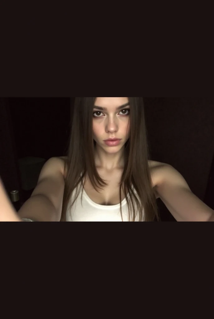 ((high resolution)), ((pale skin)), freckled, brunette ((11 year old)) girl, with blue eyes, blushing cheeks, wavy hair, smiling, naked, sexy armor, cyberpunk, neon cityscape