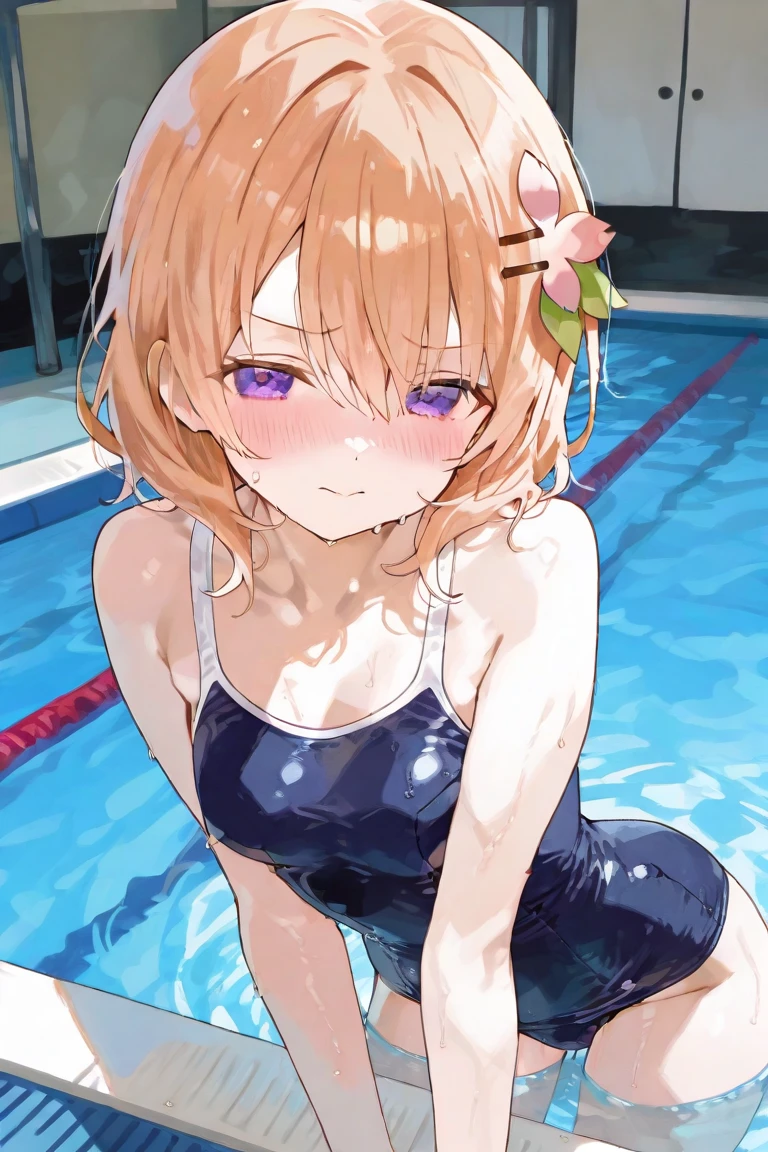 ((Highest quality、、masterpiece:1.3))、Long legs、Sharp focus:1.2, Beautiful woman with perfect figure:1.4、(Smiling:1.2), double eyelid、30-year-old female、Sexy pose、((((Close your mouth、One Woman、bikini)))),(((((one women,pool side:1.5)))))