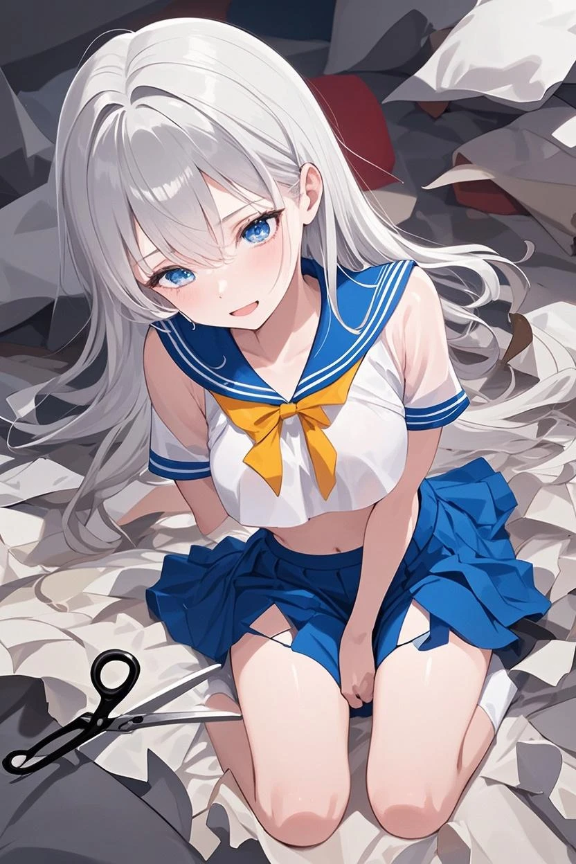 Navy Blue Skirt、Lined、