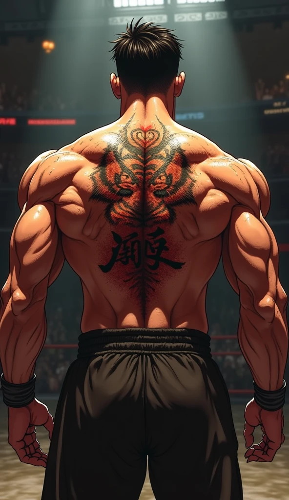 The back of a Yakuza boss、full back tattoo