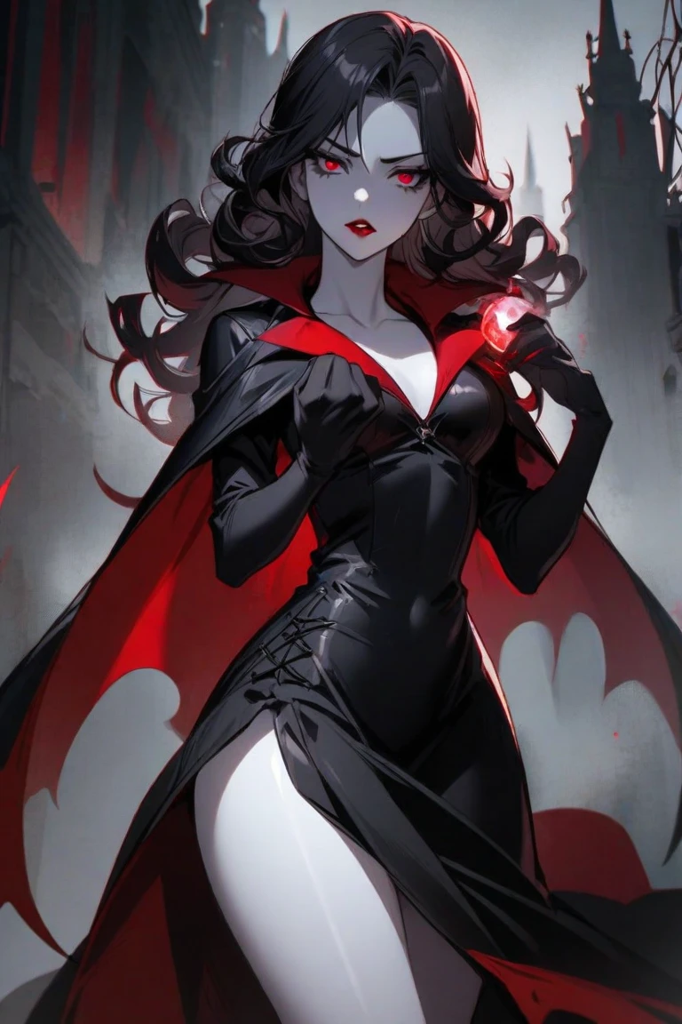 8K, Ultra HD, Masterpiece, 1 girl, exquisite face:1.5), very long hair, strait hair, detailed eyes, ultimate details, wearing transparent vampire clothes, vampire wings, (glowing clothes:1.4), amazing magnificence,LED Internal lighting, glowing iris, glowing iris,