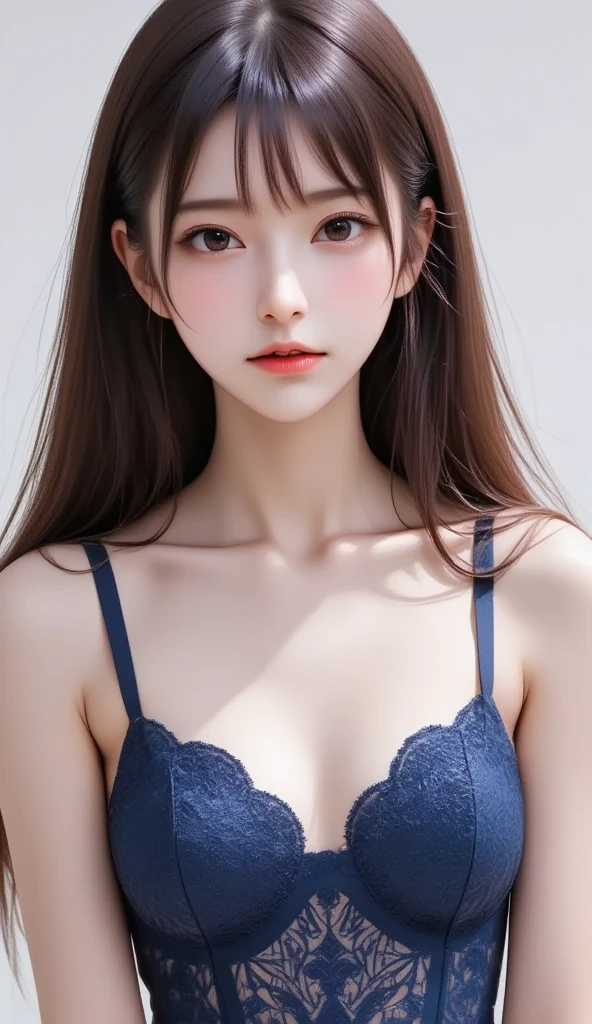 8k,Highest quality,(masterpiece:1.2),(Realistic),(Realistic:1.37),Ultra-high resolution,One Young Woman,smile,((Big Breasts)),Beautiful Eyes,(((lingerie))),Perfect body,Perfect Fingers,Professional Lighting,gravure,Detailed face and skin texture,fine grain,RAW Photos,smallbreasts,rightgreen