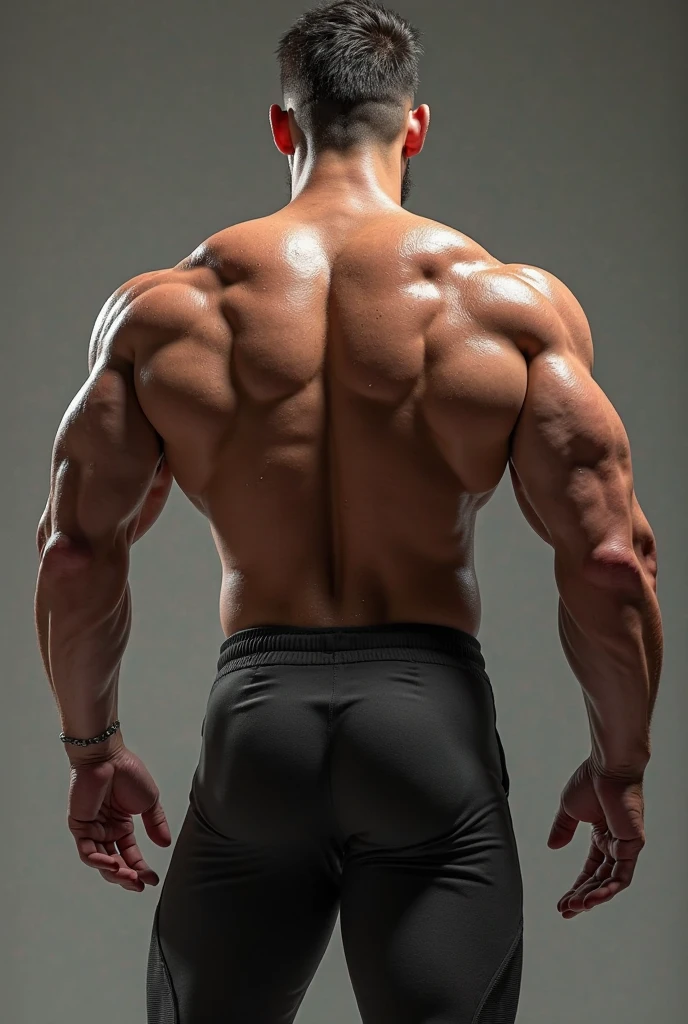 Draw a full-fledged athlete, big muscular body, on the bed,full body, He wears thight cream formal trousers,The man looks confident and determined,rays of sunshine,cheerful big breasts,Handsome,Crew cut,full bodyesbian (((backside)))