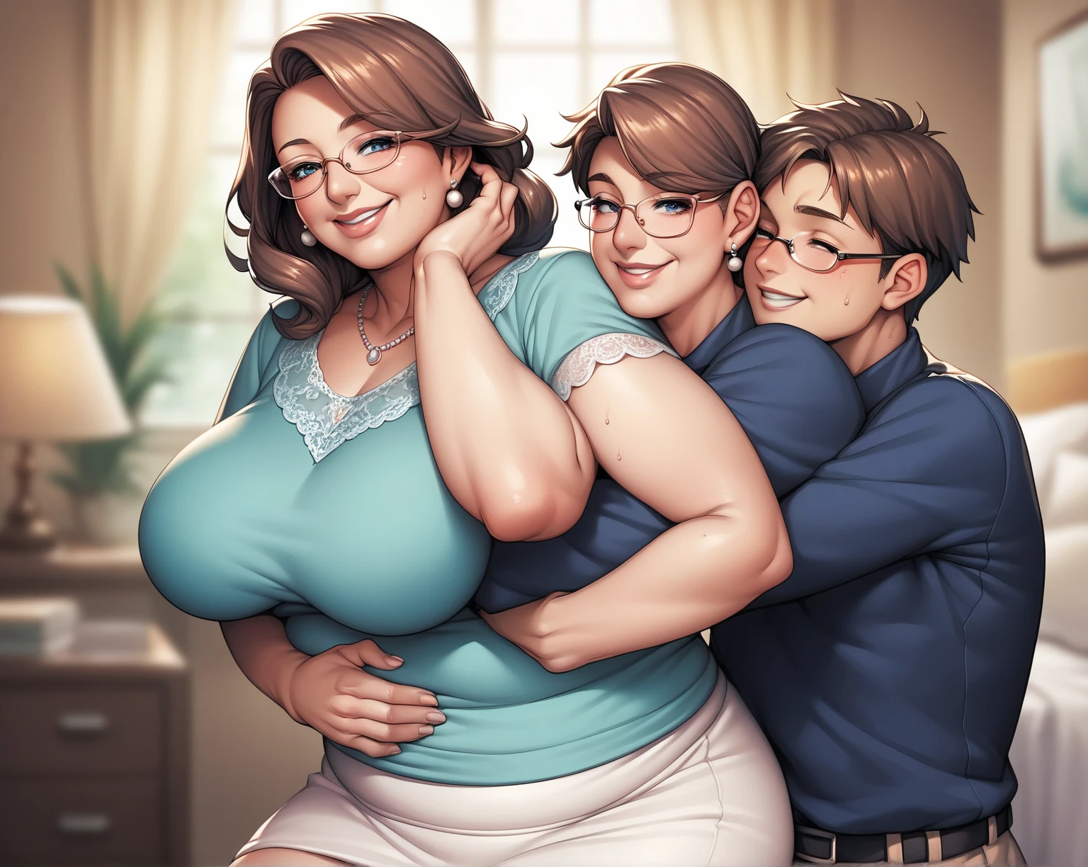 50 year old mature adult woman、Men holding penises and surrounding a girl、Teasing Smile、、From the penis、in the train、Bukkake for girls、Thick thighs crowded together、Plump Mature Woman、Glasses、Ugly、Knit dress