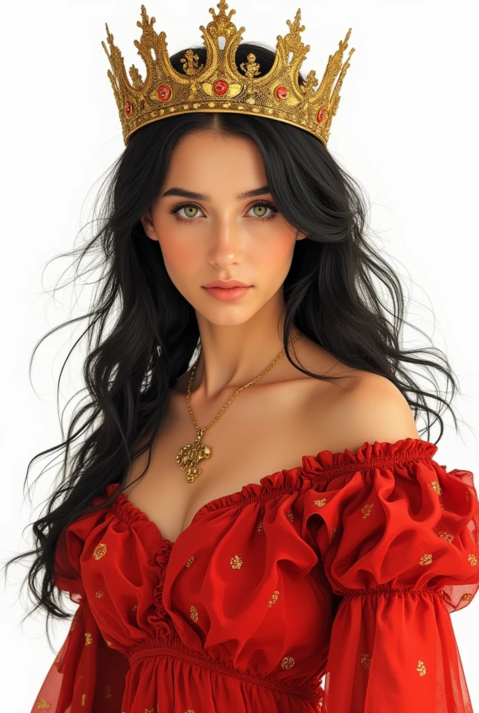 A very beautiful and voluminous girl who does not exist