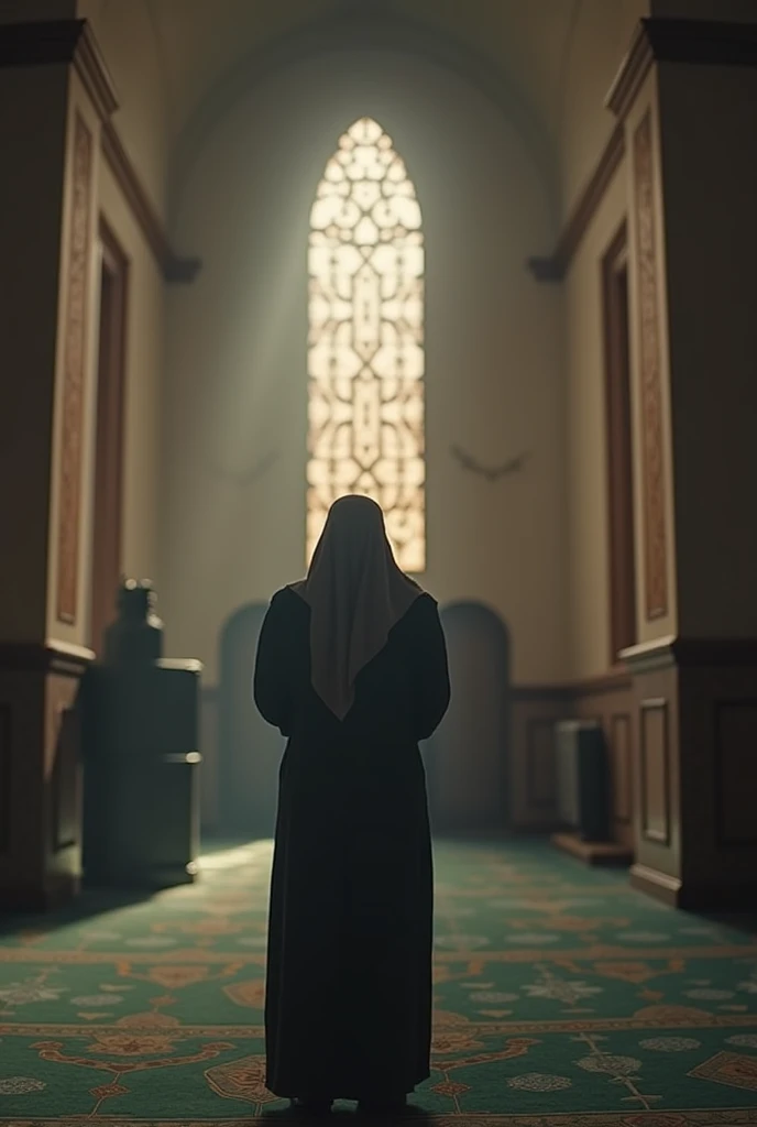 A muslim woman talked By deadbody, many woman looked