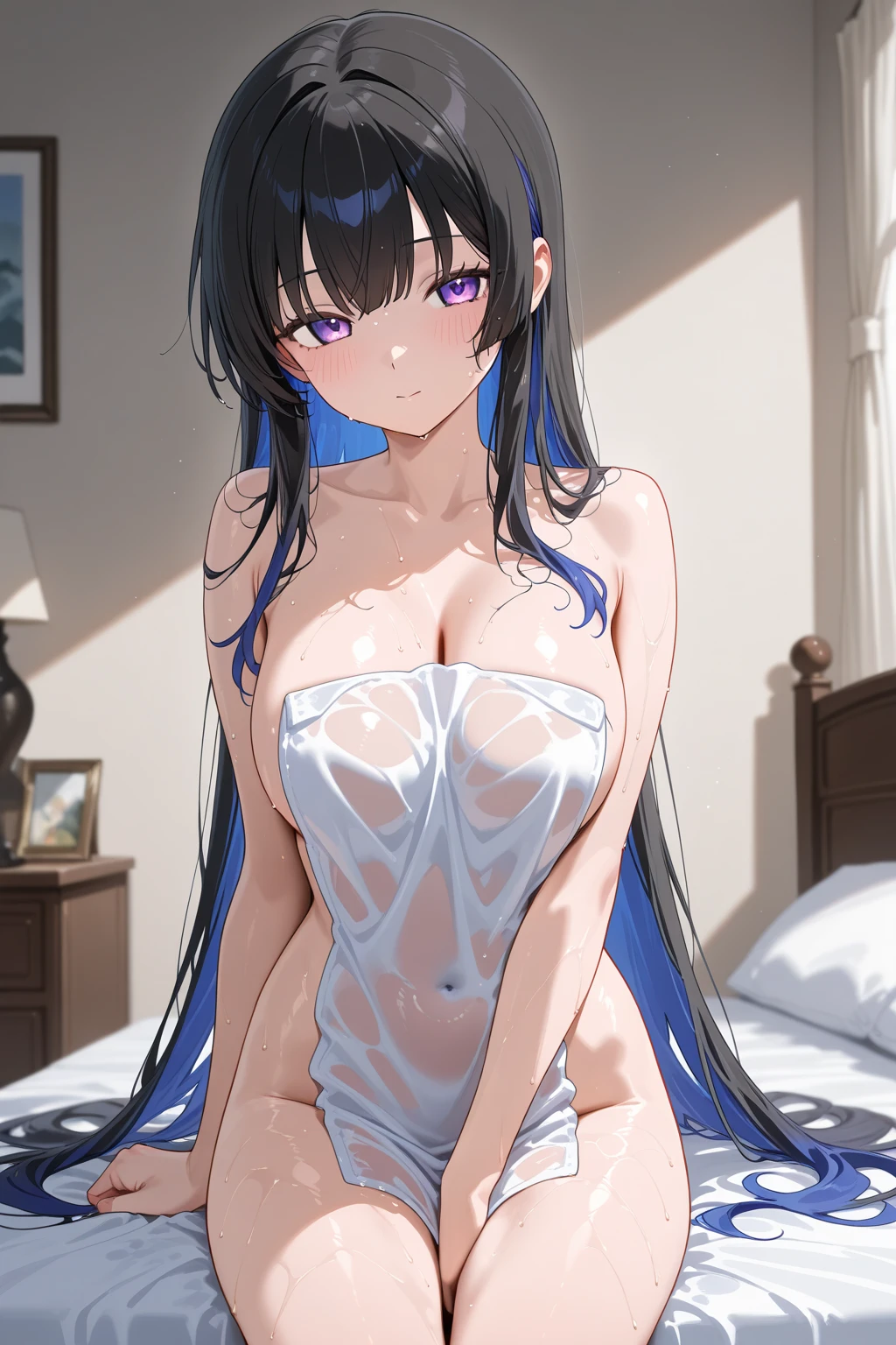 hight resolution, top-quality, ultra-quality, The ultra-detailliert, lighting like a movie、full of sweat、Wearing sweat、(((sexy precure wedding)))、、、(My whole body is sweaty、after sex、show off your pussy、not wearing underwear、accurate anatomy、beautiful nipples)、Obscene atmosphere、Front Camera Angle