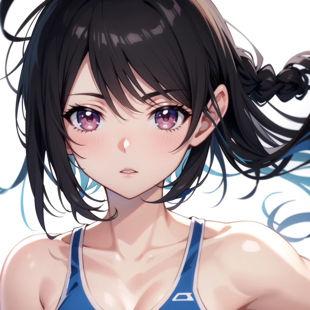 (safe:1.10), best quality, masterpiece, highres, solo, (sumire_bluearchive:1.10), portrait, looking at viewer, 3 <lora:sumire_bluearchive:0.80>