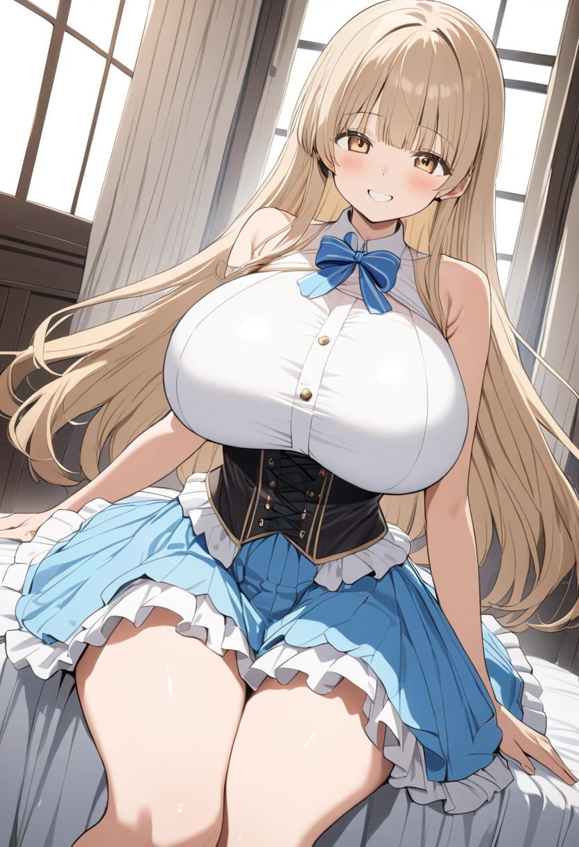 (masterpiece, highest quality:1.2), (超detailed), (figure), (clear_image), (Complex_detailed), (delicate figure), Wide Shot, Dynamic Light, , ((Very large breasts)), 😄