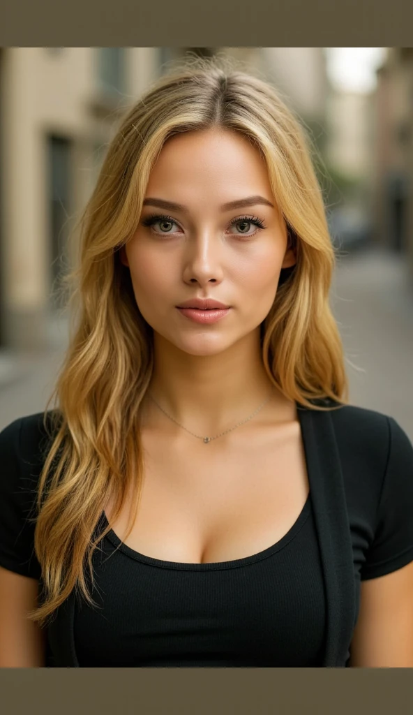 Full body Beautiful blonde hair with blonde highlights wearing a orange blouse, Moscow Red square, highly detailed, 35 years old, innocent face, natural straight hair, light green eyes, high resolution, Masterpiece, Best quality, Intricate high detail, Highly detailed, Sharp focus, Detailed skin, realistic skin texture, texture, detailed eyes, professional, 4k, charming smile, shot on Canon, 85mm, shallow depth of field, Kodak Vision Color, Perfect Fit Body , extremely detailed, photography_\(ultra\), Photorealistic, Realistic, Post-processing, maximum details, roughness, real life, ultra realistic, Photorealism, photography, 8k UHD, photography, small size breasts, thin arms