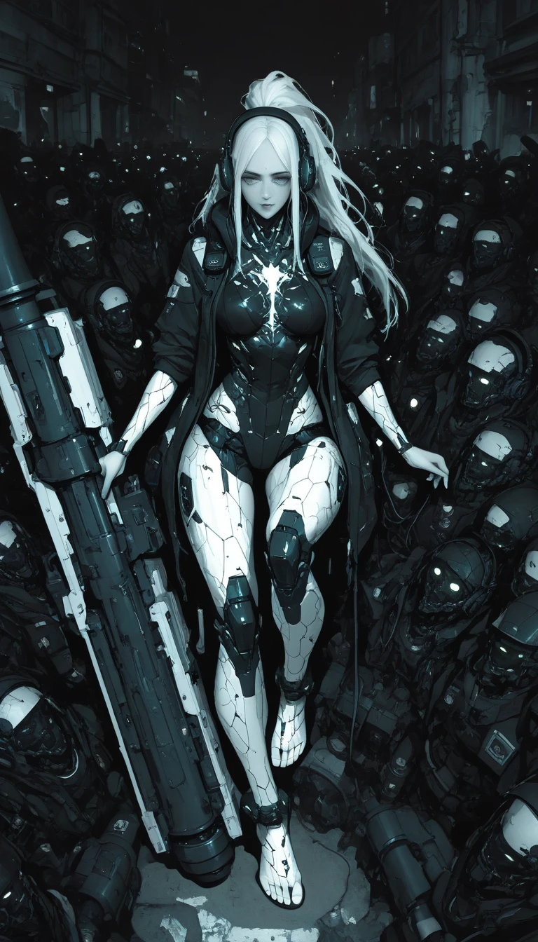 (cyberpunk:1.2), (science fiction:1.0), (retro:1.2), BREAK,
(lying down:1.2), (sleeping:1.2), (full body:1.0), BREAK,
(1girl:1.0), (solo:1.0), (long hair:1.2), (cyborg:1.2), (mechanical limbs:1.3), (mechanical neck:1.0), (closed eyes:1.2), (multi colored hair:1.2), BREAK,
(god rays:1.0), (vibrant colors:1.2), BREAK,
(4k:1.2), (extreme resolution:1.2), (highly intricate:1.2), (studio quality:1.2), (extremely detailed:1.2), (beautiful and aesthetic:1.4)