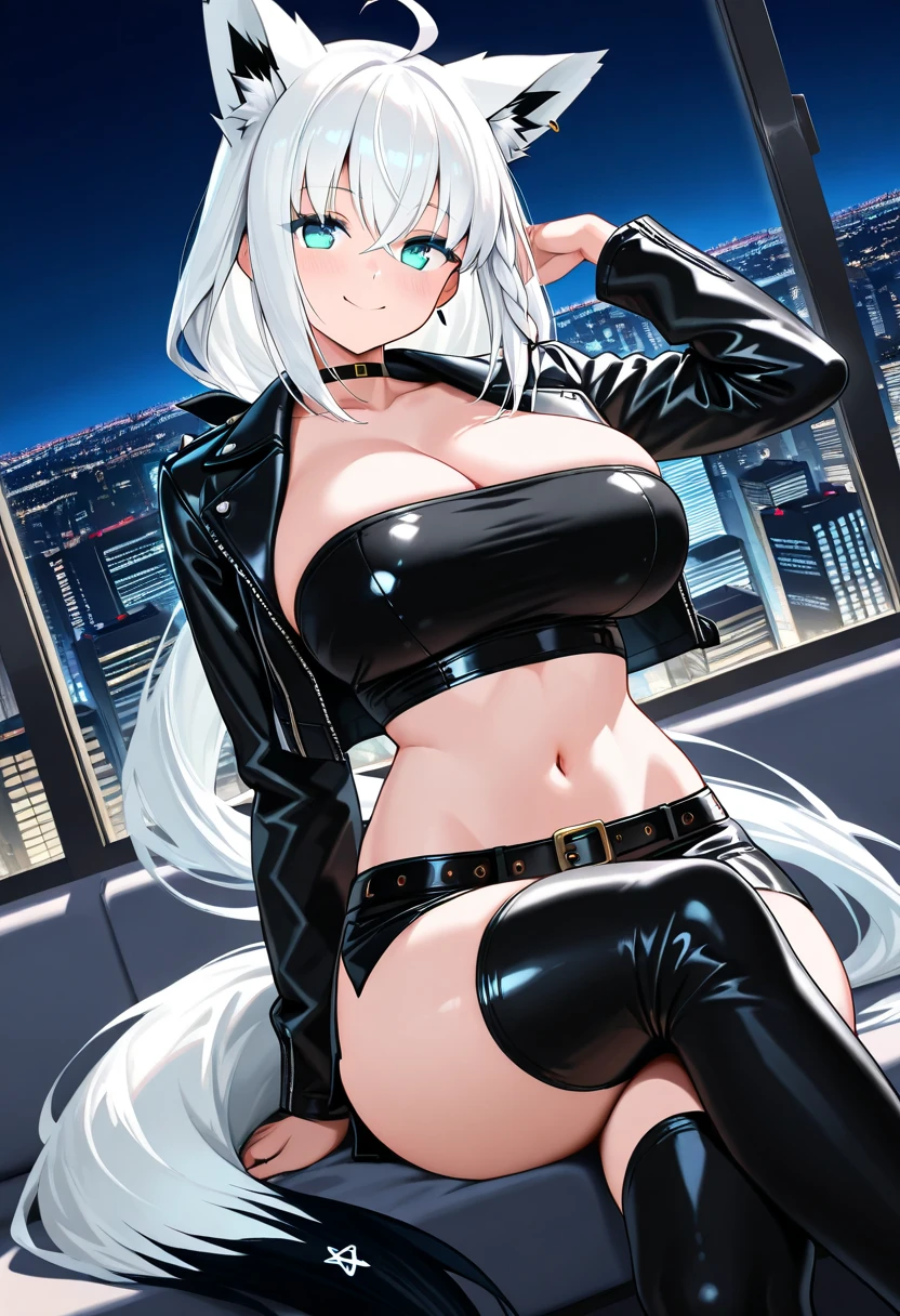 ((obra maestra, ultra detallado, 8k, La mejor calidad:1.6)), 1girl, hermosa, (cara super tierna), (ojos ultra hermosos), cabello ultra sexy, sexy, (kawaii), gatita, ((ulzzang)), estrellas, corazones, (rosa), mic, ((Blanco)), ((leggings)), (Manos perfectas y delicadas, good anatomy, Perfect anatomy)