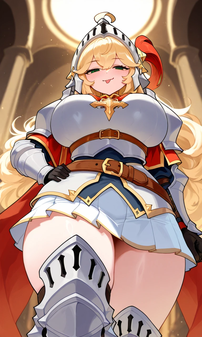 (One girl),(short hair),(sidelock),((Blonde)),hairs between eyes,Princess Connect,(huge breasts),((plump)),(beautiful girl)+,[Big thighs],pink eye,(Futanari),(Satanic Priest),leotard,((thigh-high socks thighhighs)),(long gloves),say,(Erotic squatting),see-through ,(White Background:1.5), 
