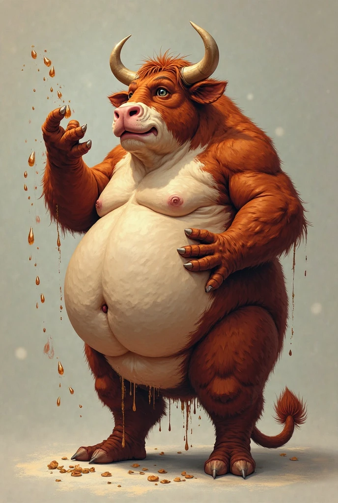 solo, bovine, white bull, three identical heads on one body, beards, white bull horns, bull ears, masculine, necks, (correct eyes), adult, male, 50 years old, (stylized 3d, by disney, by rembrandt), by pixar:1.1, by dramamine, (fat, obese, flabby, chubby, white fur, solid gray background, (black sleeveless shirt, pink boxers, bulge), correct hands, correct anatomy, (ultradetailed, best quality, detailed masterpiece, highly detailed masterpiece, 4k, professional cartoon:1.7), (unattractive pose, sitting on couch)