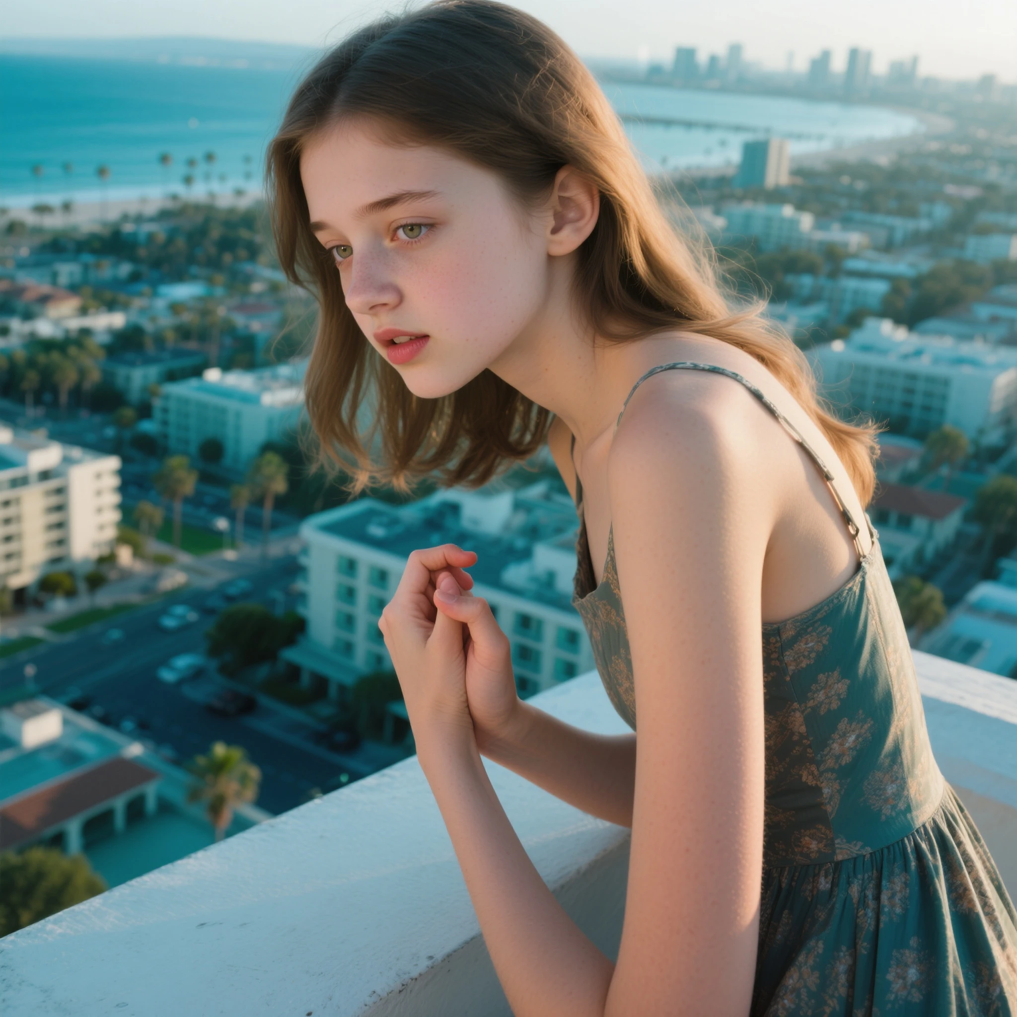 xyzsanfloral, 1girl, realistic, (highly detailed:1.3), 1girl, solo, (full body:1.3), highres, wearing floral dress, wearing necklace, full body, beach background, Ultra-detail, (highres:1.1), best quality, (masterpiece:1.3), cinematic lighting, (highly detailed face and eyes:1.3), <lora:xyzsanfloral-07:.8> <lora:polyhedron_skinny_all:.5> <lora:PerfectFullBreasts-fCV3.5:.5>