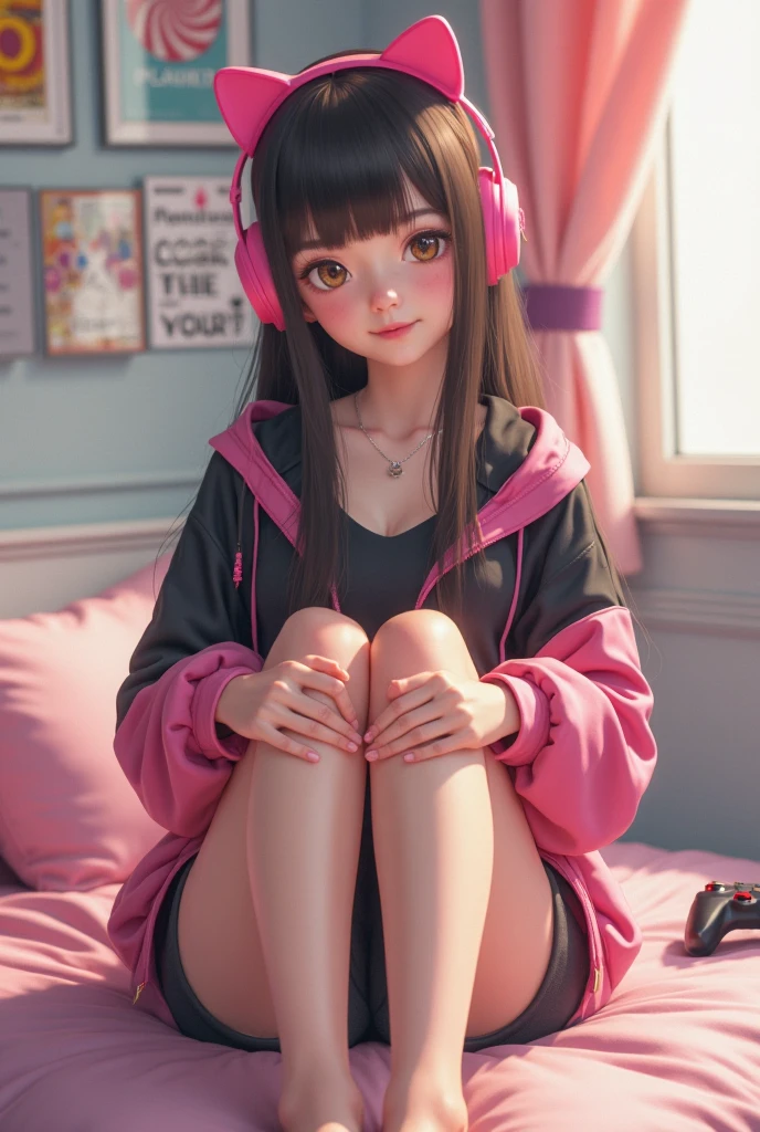1girll,Play bundled games,Hands are tied,Feet are tied。
