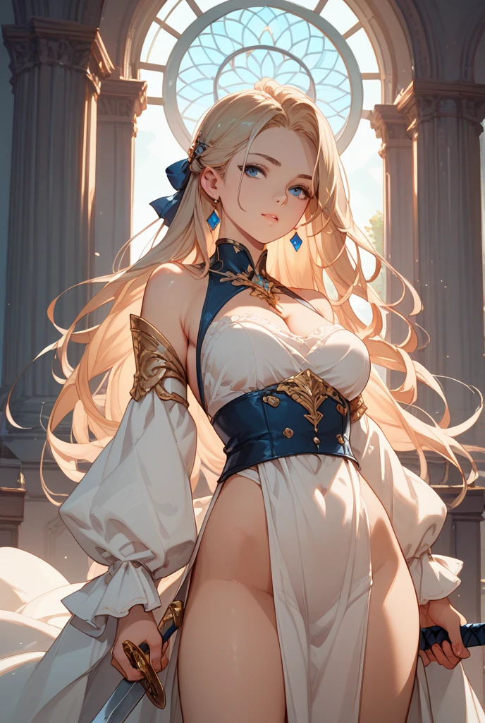 (((topless))), (((spread pussy))), (((spread legs))), (((large breast))), extremely detailed CG unified 8k wallpaper, very fine 8KCG wallpaper, (masterpiece, Best Quality), High resolution, Ultra-detailed, ultra-sharp, Cinematic lighting, 1 girl, full nude,Naked, sitting on beach, (((White sheer blouse, Microblouse, Sleeveless))), (((transparent blouse), (((navel ))), (((White sheer micro mini skirt))), (Beautiful face, Cute face, Detailed face), ((( golden Hair, semi-long hair, hair, Hair pulled back, wavy hair, ))), (((Detailed beautiful green eyes))), BREAK, (((Sunny))),