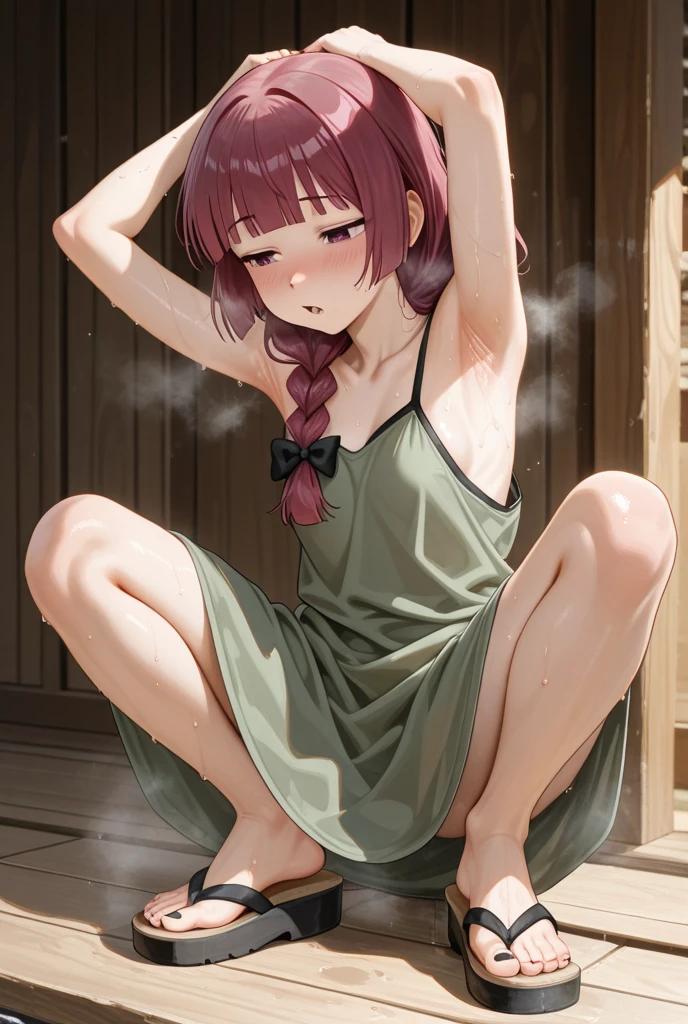 Highest quality, Super Resolution, 8K, (Delicate expression), One beautiful junior high school girl, chibichara, very cute, Cute face, Lustrous brown hair, Pigtails, The perfect human body, She is completely naked, (Small breasts), Small breasts, The nipples and areola are pale pink., Looking up, Embarrassing, She has a man's penis pressed against her cheek, Uncontrollable sexual desire. She shows her pussy and asshole, I want you to touch my pussy, Begging, Spread your legs wide, Immoral poses, Immoral Eros, Bedroom, On the bed, Make a man crazy, Immature female body, Moist eyes, Tears well up in my eyes, A lewd act only shown to you, She's lustful, Very embarrassed, But it feels good, Her pussy juice is oozing thinly from excitement.