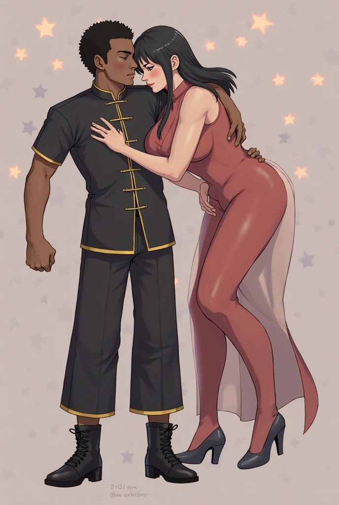 score_9, score_8_up, source_anime, standing, hijabi, indoors, night, night sky, nighttime, hijab, smirk, fangs, ikuchan, balcony, town background, male wearing shorts, muscular male, ((muscular femalw)), dark skinned male, muslim female, interracial, medium breasts, boyfriend, couple, looking at viewer, faceless male, light skinned male, cuckold pov, ntr, netorare, standing side by side, standing, cuckolding, cuck, 1girl, 1boy, smug, humiliation, ((faceless male)), ((size difference)), tall male, ((worship)), ((light skinned male))), gown, dress, abs, navel, short dress, red dress, furry, tiger, anthro on human, tiger girl, chubby, bbw, male head out of frame, ((size difference)), , ((large male)), black haired male, solo focus, choker, solo focus 