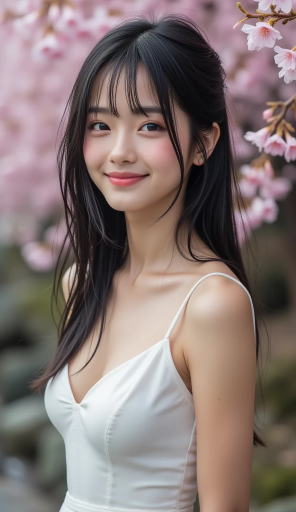 Photo of a Beautiful vietnamese vpop idol Woman, Summer, ???????, film grain, Ilford HP5, 80mm