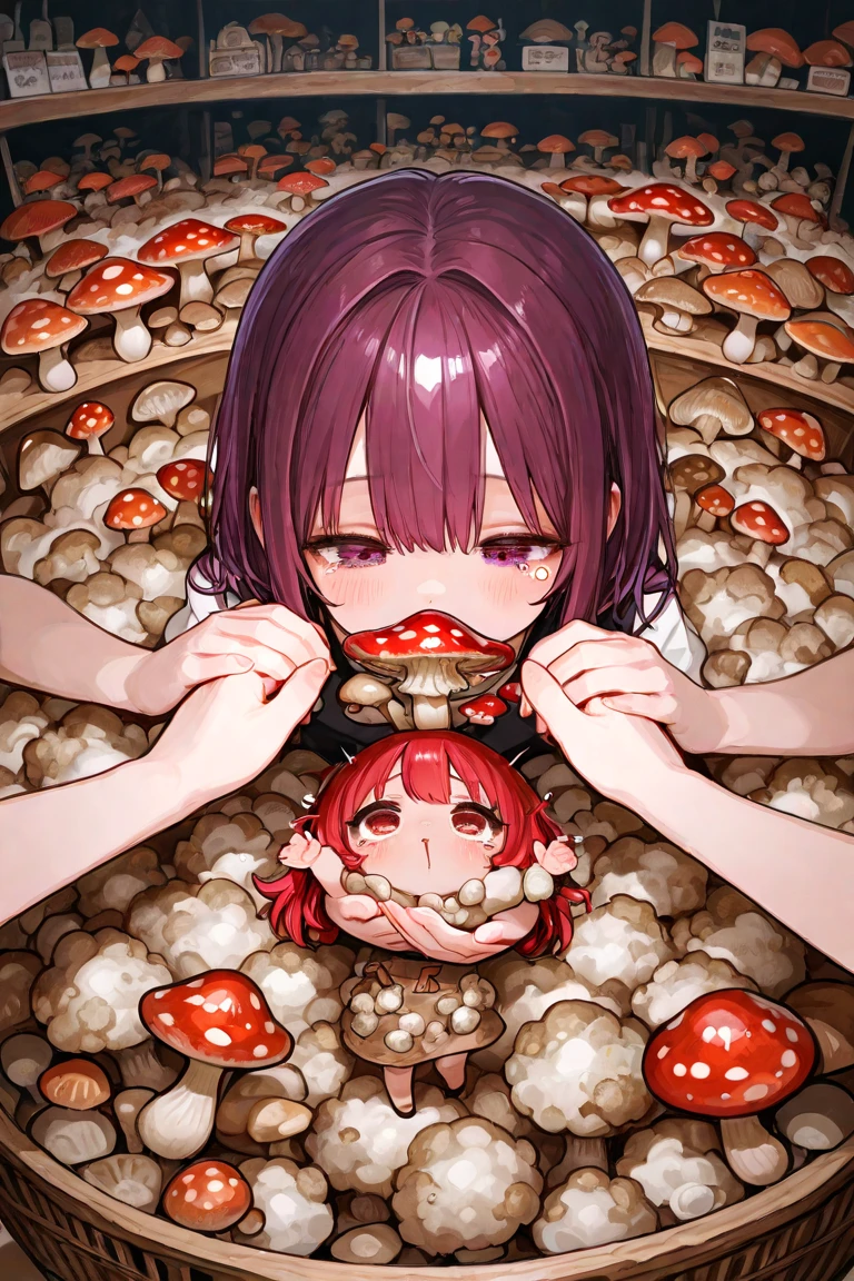 (Extreme complexity, multiple subjects)A giant octopus (panic ked, many tentacles, struggling) is on a sushi table. Its many tentacle are being restrained by many naked Japanese women (petite, assorted small breast sizes, varied height, varied weight, varied face face). the women are restraining the tentacles and using them for sex or caressing's their breasts with them. Very near the octopus's head a naked woman sushi chef is sharpening her blades and preparing vegetables.

