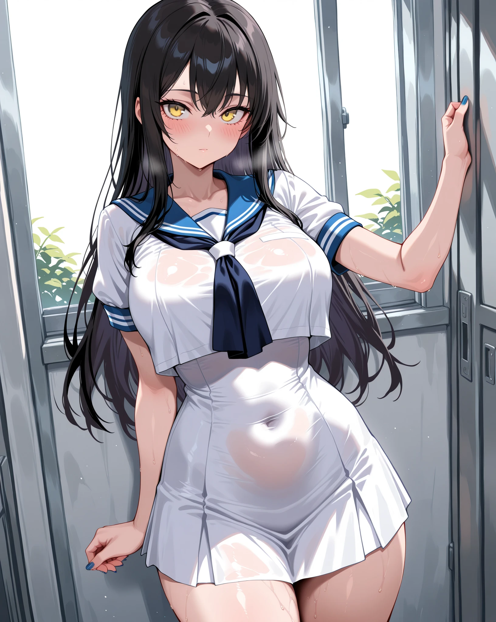 ，Facing the viewing angle，Absurd resolution、hight resolution、(​masterpiece:1.4)、ultra-detailliert、((One girl 1.2))、kawaii、sullenness，(A dark-haired), (length hair), (Long hair), (Curly hair), (bangs pinned back), (ribbon head), (Light brown eyes), (huge-breasted:1.6),(thighs thighs thighs thighs:1.2),Beautiful expression、beautidful eyes、(the body gets wet:1.1)、(all-fours:1.3),((look from down:1.9))(wet skin and hair:1.2),(Sweaty body:1.2)、(blush:1.22)、(Heart-shaped eyes:1.37)、(Heart shaped pupils:1.27),(Heart shaped pupils:1.09),(heart on eyes:1.35)、(droolng:1.2)、(White liquid on the thighs:1.15),(white, white turbid liquid on the body,,,,,,,,,,,,,,,,,,,,,,,,,,,,,,,,,,,,,,,,,,,,,,,,,,,,,,,,,,,,,,,,,,,,,,,,,,,,,,,,,,,,,,,,,,,,,,,,,,,,,,,,,,,,,,,,,:1.2)、(Crying expression:1.5), ((Girl straddling guys:1.82)),((SEX:1.6)),(Barefoot:1.1),(girl with:Putting hands on a man's body),(Motion Blur:1.69),((penis:into pussy)),(girl),(Sorcerer),(robe),(Wizard Hat)