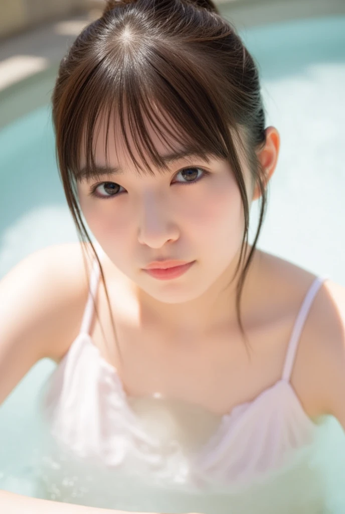 masterpiece , Highest quality , Japanese , Cute face , , (Symmetrical, clear eyes:1.3) , Shining Eyes , View your viewers , bikini