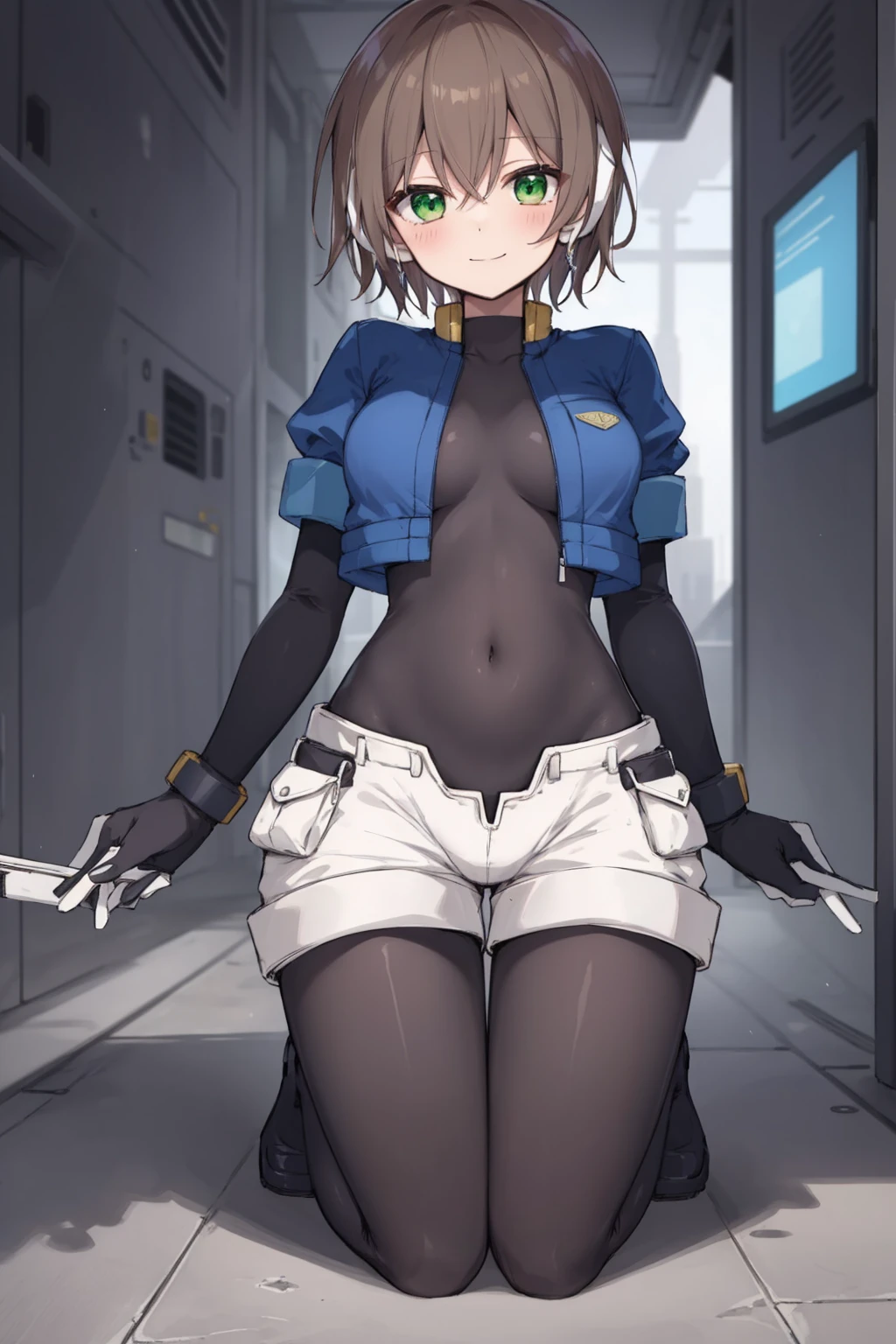 A robot teacher with robotic arms and bionic eyes, Wearing a lab coat and holding a holographic tablet, Stand in front of an interactive digital whiteboard, He demonstrated complex graphs and formulas, While teaching a class of students using augmented reality headsets and smart bracelets, In modern ones, Bright classroom, Windows showing futuristic cityscape with skyscrapers and aircraft. pregnant women with