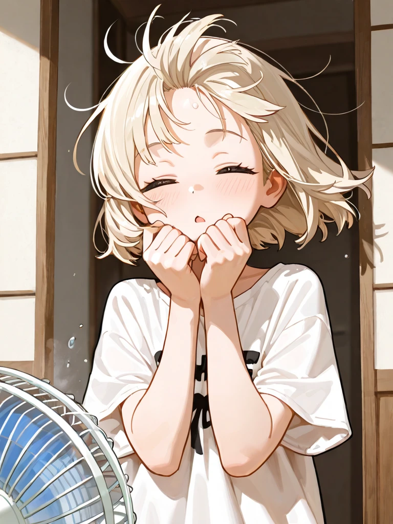 (masterpiece, after sex, best quality, 8K, cowboy shot:1.4), (8yo kawaii petit little loli:1.3) (lying and sleeping on the bed, spreading legs and lifting knees up:1.3), (white casual camisole, super micro white thong, high beams visible through camisole, shaved pussy peek, cum in pussy:1.3), white glowing skin, (open mouth, perfect closed eyes, expressionless with blush cheeks:1.2), (childish body, light beige medium hair:1.3), cozy room interior, room lighting, centered composition