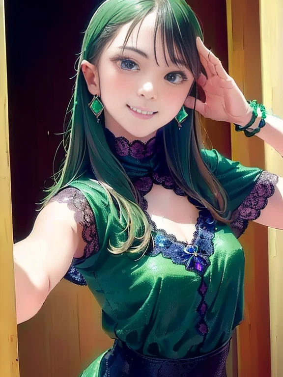 (Photorealsitic: 1.4, best qualtiy, in 8K ), ( 20yr old, miku hatsune、Kimono with wet cherry blossom pattern、Sweat: 1.2, green colored hair), Fine skin, (Film Lighting), Soft light, Double eyelids, ((独奏、Colossal tits:1.5、cleavage of the breast、Trained abs、Bust-up shot:1.3、function:1.4、Wetty:1.3、laying down on the bed、Twin-tailed、A smile))(NSFW)