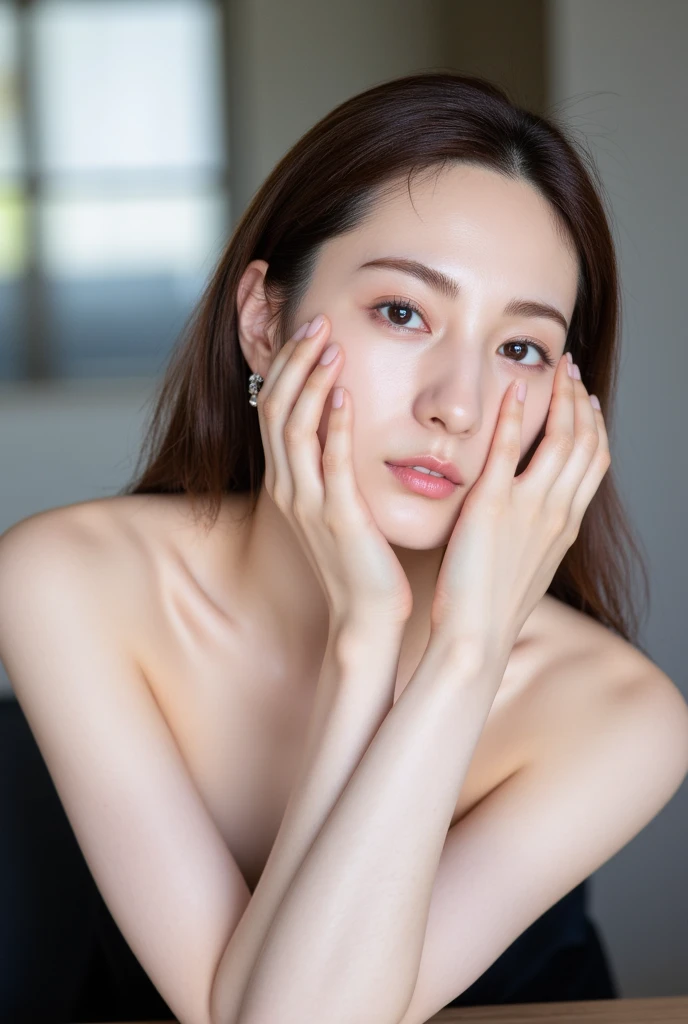 ((Realistic lighting, best quality, 8k, masterpiece: 1.3)), clear focus: 1.2, 1 girl, Perfect body: 1.4, slim abs: 1.1, ((dark brown hair)), (white crop top: 1.4), (outdoor, night: 1.1), city street, The face is super delicate, beautiful eyes, double eyelids,(((face close-up))),
