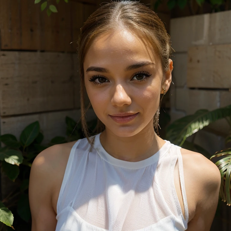 Realistic photo of a beautiful sydn3ys-v1 woman, 1girl, solo, long hair, looking at viewer, smile, blue eyes, blonde hair, simple background, bare shoulders, upper body, lips, strapless, realistic, tube top, soft lighting, professional Photography, Photorealistic, detailed, RAW, analog, sharp focus, 8k, HD, DSLR, high quality, Fujifilm XT3, film grain, award winning, masterpiece<lora:sydn3ys-v1:1.0>