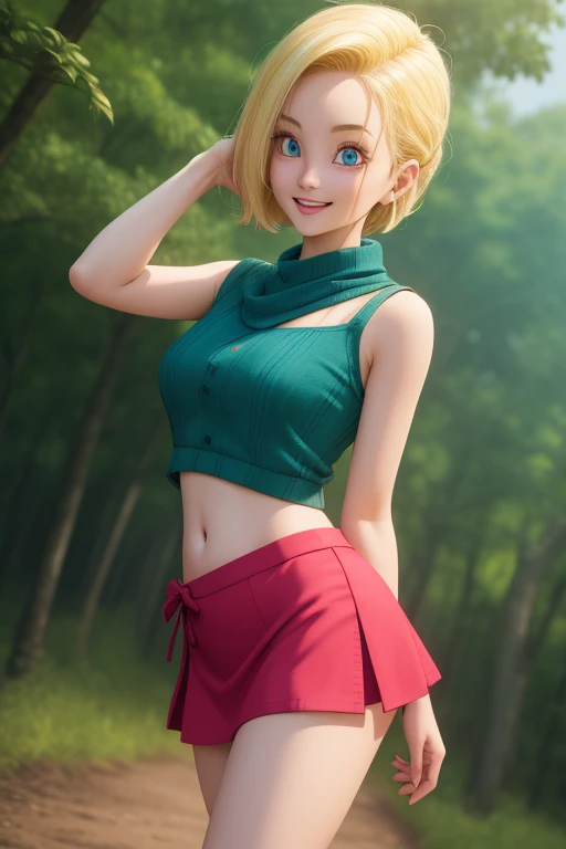 ((Cheryl Mason, blonde_hair, woolcuffs)), to8contrast style, semi-realistic, masterpiece, best quality, highres, 1girl, solo, (jacket, pockets:0.5, white_jacket:1.4, sleeveless, green_skirt, freckles, orange_turtleneck:1.4, blood:1.5), dark, (darkness:1.5), night time, indoors, short hair, adult, woman, (handgun:1.5, gun, holding_gun:1.3)