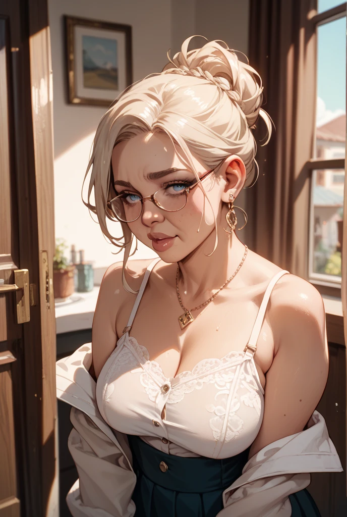 purah, glasses, big breast, sexy pose, sexy bikini, realistic, 1girl, beautiful detailed eyes, beautiful detailed lips, extremely detailed face and eyes, longeyelashes, intricate details, photorealistic, high quality, 8k, best quality, masterpiece, cinematic lighting, dramatic lighting, warm colors, vibrant colors, glamour, fashion, studio lighting