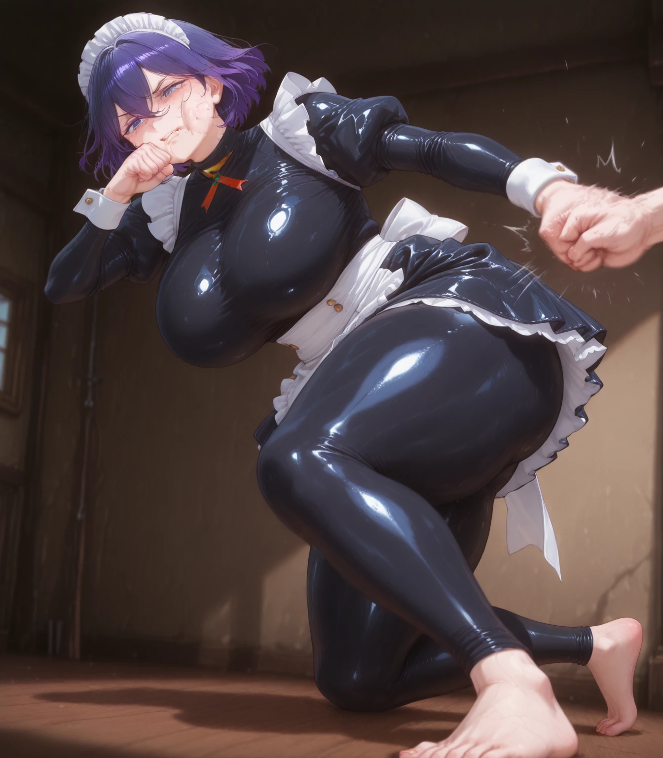 18 year old、 (Blushing your nose, Big Breasts, Half-open eyes, ), [Full Body Shot]、Lots of love juice、Thin pubic hair、Full Body Shot,Body Piercing,Spread your legs wide、Head to toe shot、Squirting、I looked at it from the side a little......................、Hips move up and down、chest moves up and down、move your hips up and down vigorously、Ahegao、Deep waist、Hips are on the floor、tsubasa hanekawa、Her black hair is braided in two、Glasses、Huge 、Her breasts are tied with rope、bondage、Chest compressions、No change、Uncut、4K(8k)、Crying face、Tie your hands behind your back、Blowjob(10.0)、Her vagina and anus are fucked from behind.、orgasm、shout、
