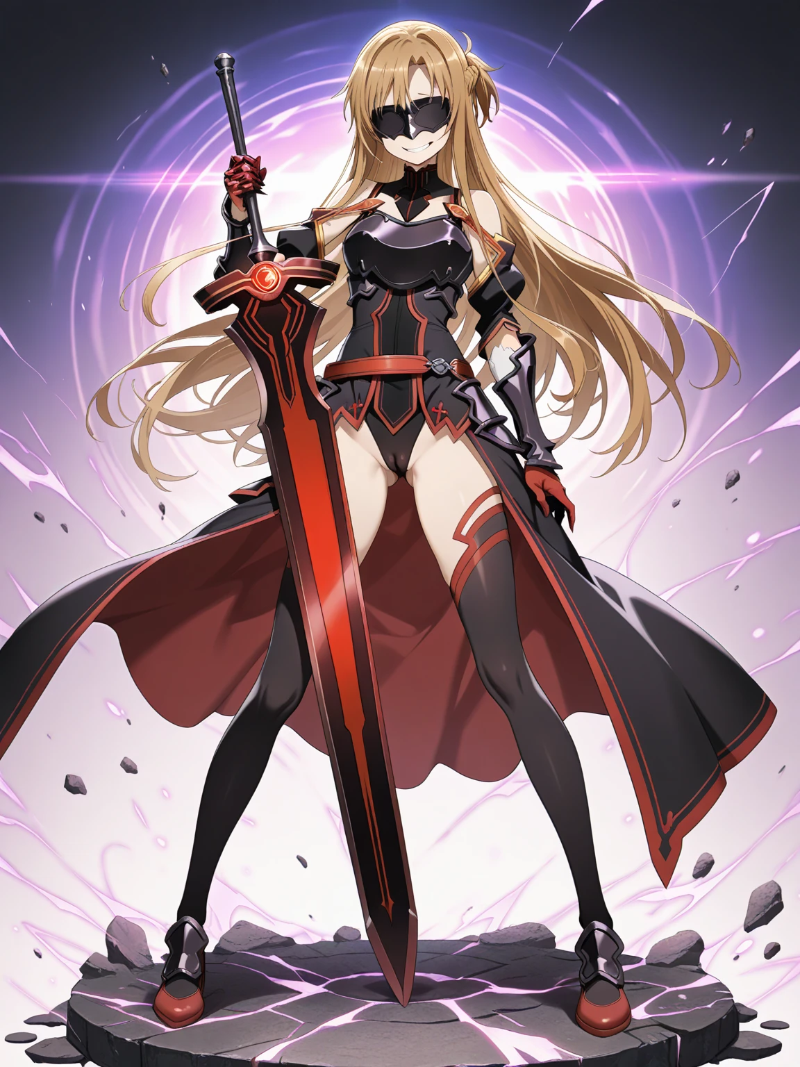 Nemesis\(tof\), anime, best quality, masterwork, ultra detailed face, ultra detailed eyes, glowing eyes with frost energy, (anime eyes), (large breast:0.6), adult, artstation, concept art, sharp focus, concept art, good contrast, good lighintg, glowing clothes, eyes shadow, (eyes looks in the middle, delicate smiling), full body