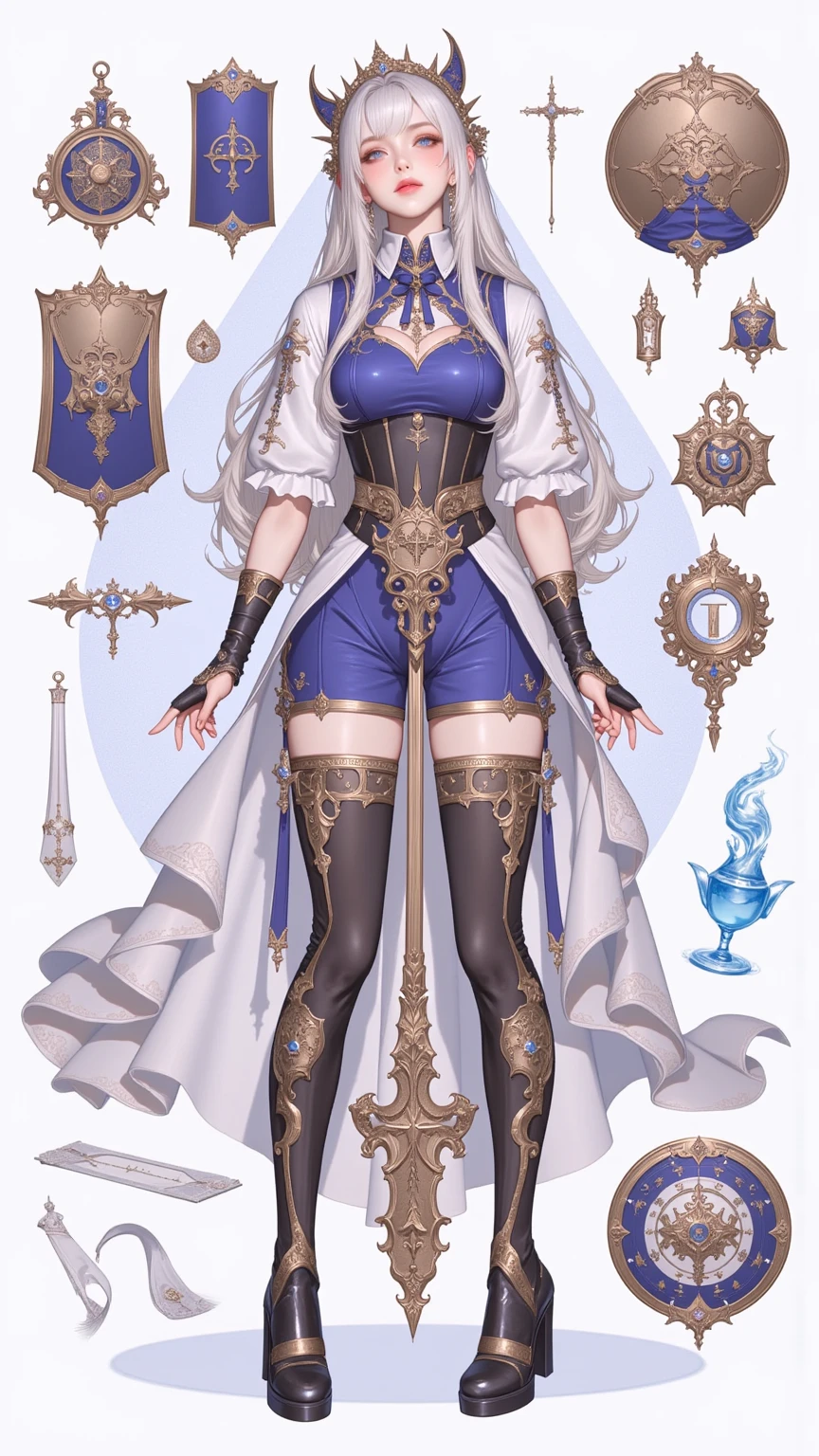 Blue Hair,realism, trace,,Role List, Reference table, Draw while standing, 8k, Super Detail, 1080p, Women HD,Female elves,Elf,woman, 16K, high resolution, best quality, high quality, Anatomically correct, masterpiece, precise, Ultra HD,as elegant as a swan,Unreal Engine, Ghibli-style colors, anime big breasts, Draw while standing, Viewing angle,Combat armor,
