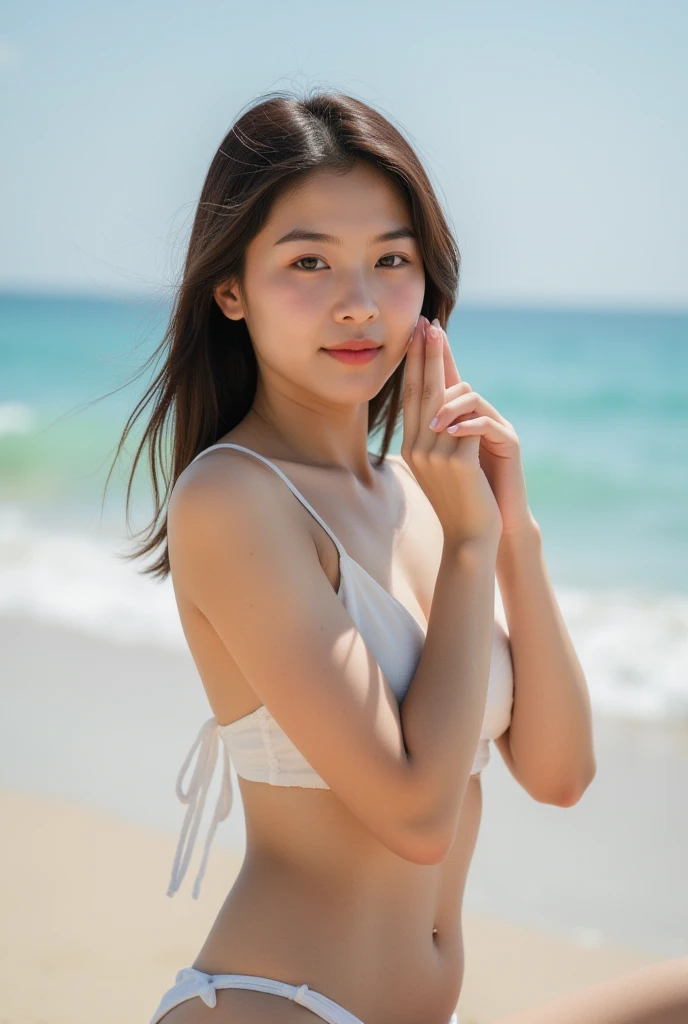 Pure white T-shirt