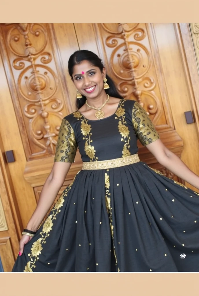 Adolescent punjabi Indian girl, Age 12 - 14 years, Extremely Feminine, Extremely Sexy & Erotic, Having extremely hourglass body curve, Wearing extremely shiny & silky sleeveless pleated dress Wet.