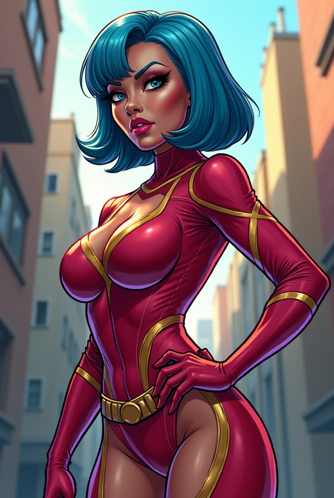 (Catra_Shera), woman, cat ears, heterochromia, yellow and blue sclera, curvy body, hourglass body, massive thighs, large breasts, plump breasts, skin tight outfit, seductive, horny, inside of a sci-fi ship, breasts spilling into hands, squeezing breasts, (realistic:1.2), (masterpiece:1.2), (full-body-shot:1),(Cowboy-shot:1.2), dark romantic lighting, (highly detailed:1.2),(detailed face:1.2), (gradients), colorful, detailed eyes, (natural lighting:1.2), solo